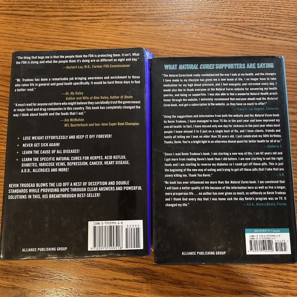 2 NATURAL CURES Updated & MORE NATURAL CURES Revealed Kevin Trudeau HB/DC - Picture 2 of 7